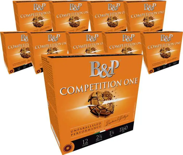 B&p Ammunition 12B32CP8 Competition One 12Gauge 2.75" 1 1/8oz 8Shot 25 Per Box/10 Case