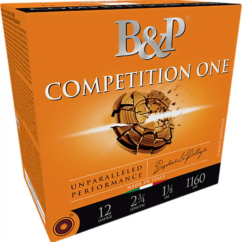 B&p Ammunition 12B32CP9 Competition One 12Gauge 2.75" 1 1/8oz 9Shot 25 Per Box/10 Case