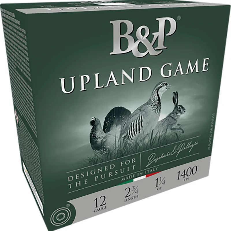 B&P Upland Game Classic 12 Gauge 2.50" 1 oz 8 Shot 25 Per Box/ 10 Case