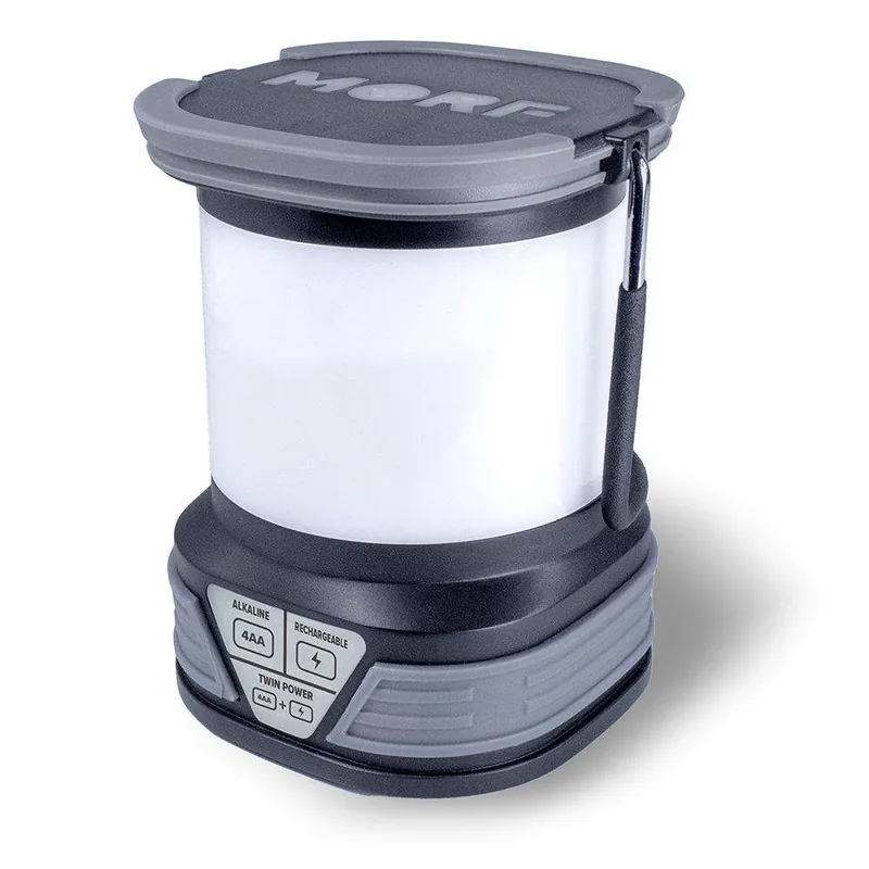 PSF TWIN POWER LANTERN WHITE 400 LUM RCHBL & 4AA BATTERIES