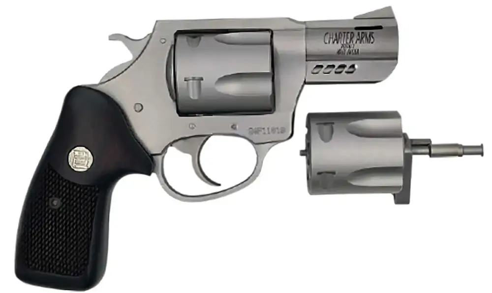 Charter Arms 73920 Mag Pug & Pitbull 38 Special 357 Mag 9mm 5 Shot 2.2" Stainless Steel Classic Walnut Wood Grip