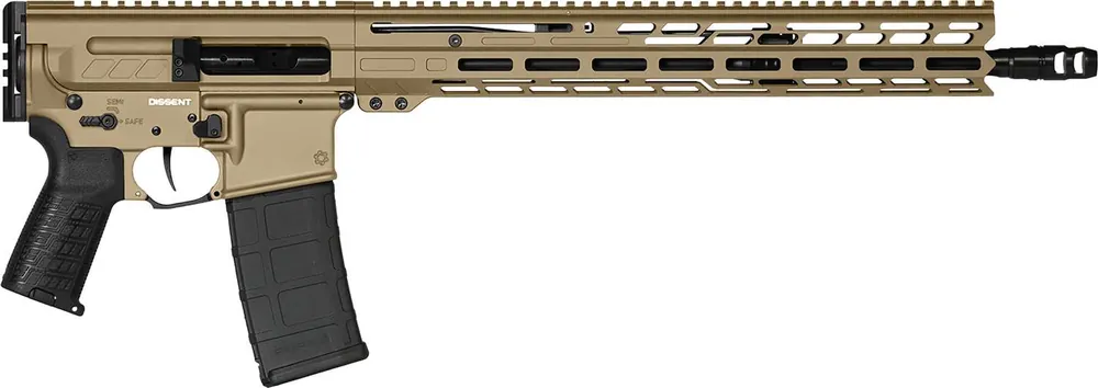 CMMG 55A520BCT Dissent BR4 *CA Compliant 300 Blackout 10+1 16.10" Coyote Tan Cerakote Aluminum Receiver, Magpul SGA Stock, Zeroed Drop-In Single Stage Trigger