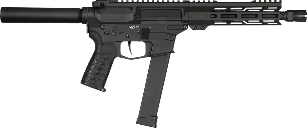 CMMG 40A330FAB Banshee MKGS 40 S&W 22+1 8" Black Nitride Medium Taper Threaded Barrel, EML 7" M-LOK Handguards, Black Armor Cerakote Aluminum Picatinny Rail Receiver, CMMG Zeroed Grips, Ambidextrous