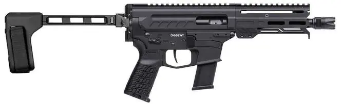 CMMG 45A250F-AB Dissent MKG 45 ACP 13rd 6.50" 5.5"Proprietary Handguard 7075-T6 Aluminum CMMG Zeroed Grip