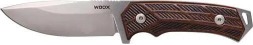 WOOX KNIFE ROCK 62 FIXED BLADE 4.25" GRAY/WALNUT ENGRAVED HDL
