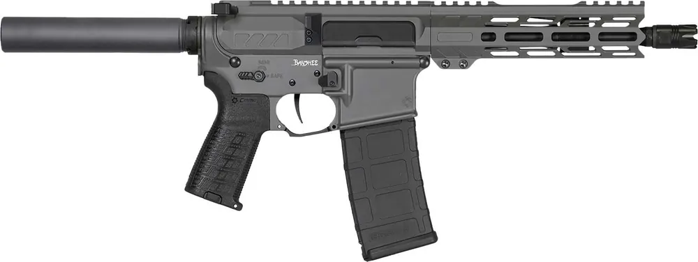 CMMG 30AB20FTNG Banshee MK4 300 Blackout 30+1 12.50" Black Nitride Medium Taper Threaded Barrel, EML 7" M-LOK Handguards, Tungsten Cerakote Aluminum Picatinny Rail Receiver, CMMG Zeroed Grips