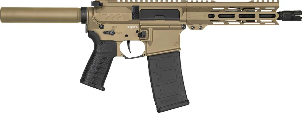 CMMG 30AB20FCT Banshee MK4 300 Blackout 30+1 12.50" Black Nitride Medium Taper Threaded Barrel, EML 7" M-LOK Handguards, Coyote Tan Cerakote Aluminum Picatinny Rail Receiver, CMMG Zeroed Grips