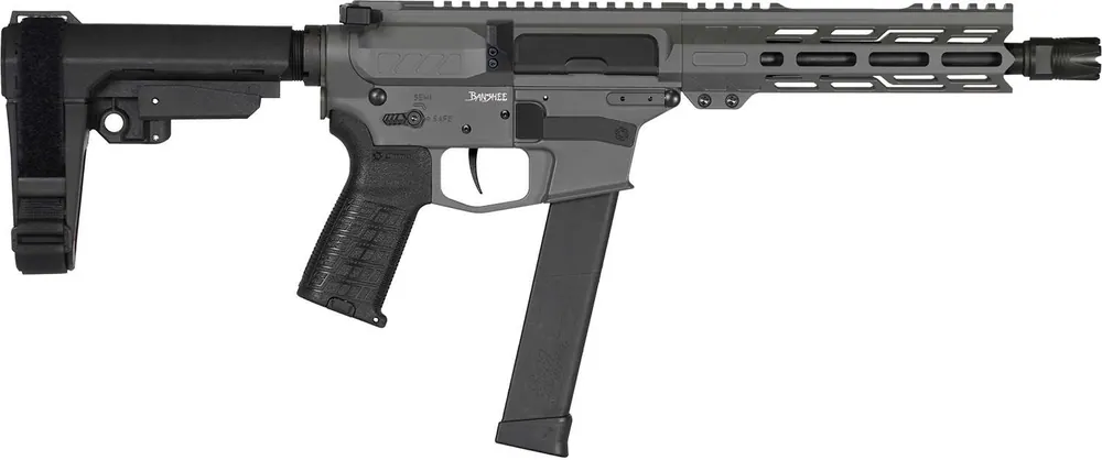 CMMG 45AF30FTNG Banshee MKG 45 ACP 13+1 8" Black Nitride Medium Taper Threaded Barrel, EML 4" M-LOK Handguards, Tungsten Aluminum Picatinny Rail Receiver, CMMG Zeroed Grips