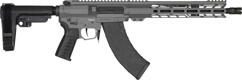 CMMG 76AB60ATNG Banshee MK47 7.62x39mm 30+1 12.50" Black Nitride Medium Taper Threaded Barrel, EML 11" M-LOK Handguards, Tungsten Cerakote Aluminum Picatinny Rail Receiver, CMMG Zeroed Grips