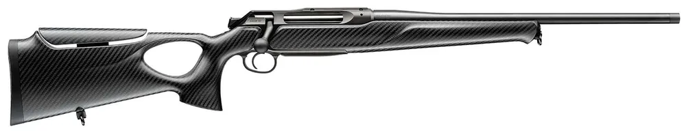 Sauer 80117130 505 Synchro XTC Full Size 270 Win Mag 3+1 22" Matte Blued Threaded Barrel, Matte Blued Saddle Mount Steel Receiver, Black Thumbhole w/Adj Comb Carbon Fiber Stock