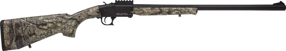 Rock Island BRTS2412 Single Shot Full Size 12 Gauge Break Open 3" 1rd 24" Black Anodized Contoured Barrel, Black Anodized Picatinny Rail Receiver, Fixed Realtree Timber Synthetic Stock