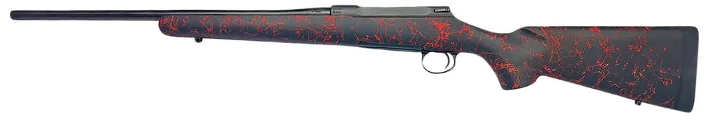 Sauer 80118090 100 Classic XT Sports South Exclusive Full Size 270 Win 5+1 22" Matte Blued Steel Barrel & Drilled & Tapped Steel Receiver, Black/Red Webbing HS Precision Synthetic Stock