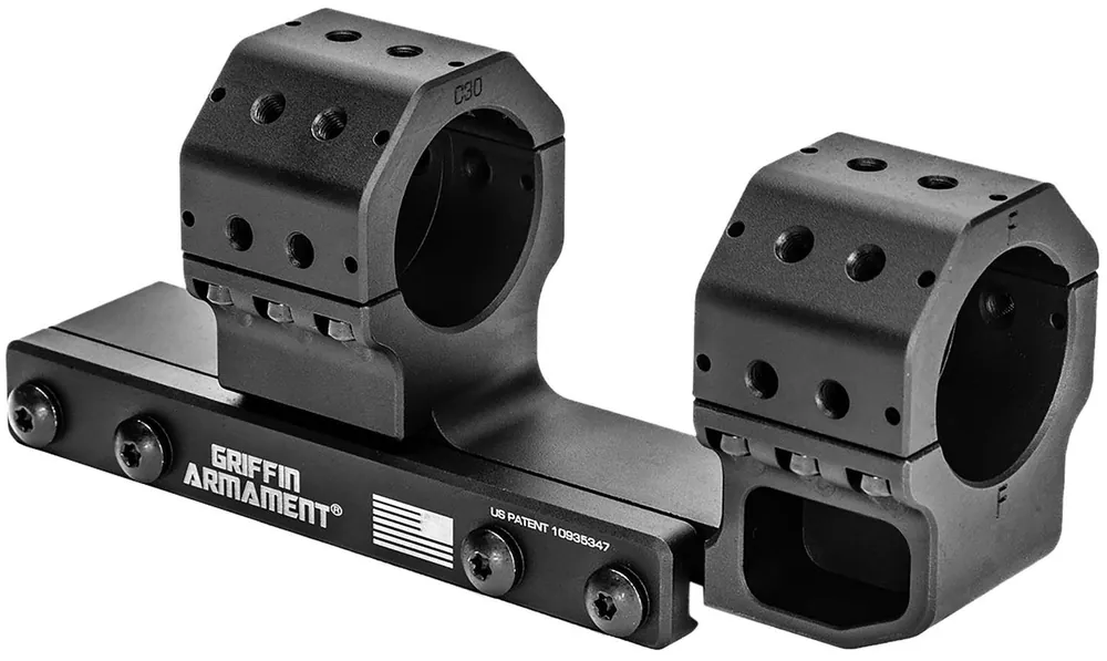 Griffin Armament GSMC1425H34MM Cantilever Mount Black Anodized 6061 T-6 Aluminum 15 MOA