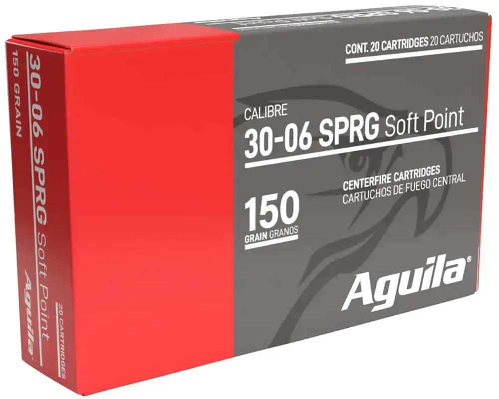 Aguila 8108AG 30-06 Springfield 150 gr Soft Point InterLock Boat Tail Soft Point 20 Per Box/ 10 Case