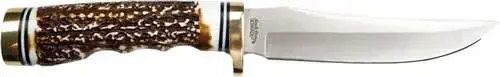 UNCLE HENRY KNIFE NEXT GEN STAGLON 5" BLADE W/LTHR SHEATH