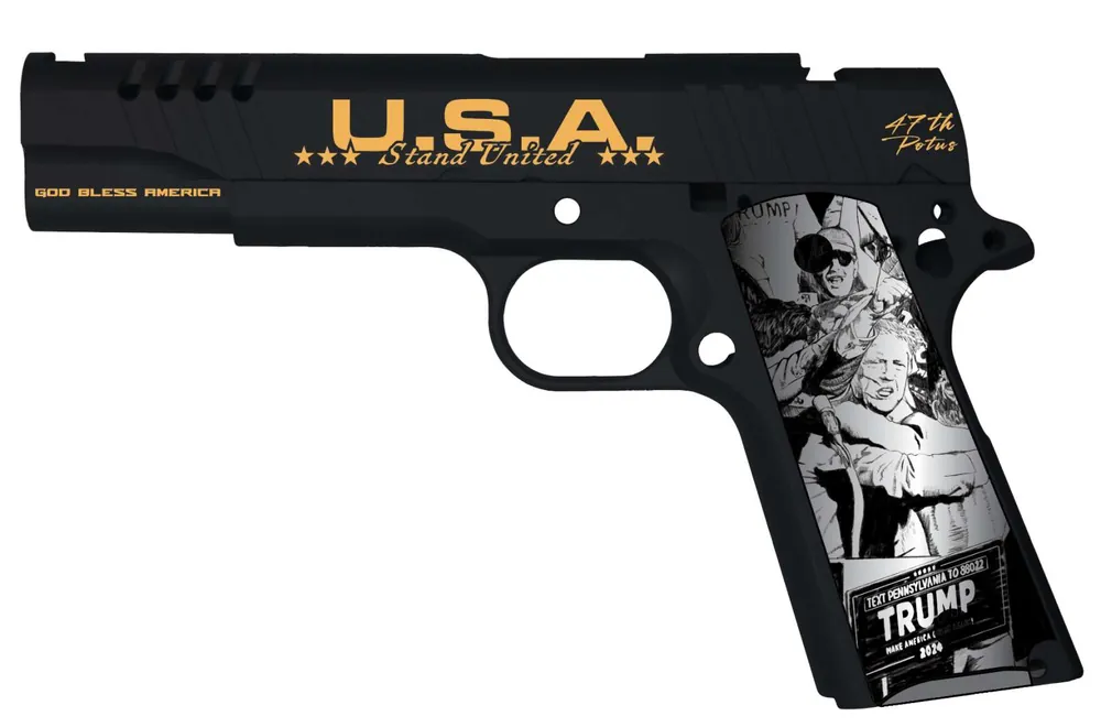 AUTO-ORDNANCE 1911 45ACP 5" CUSTOM TRUMP FIGHT CERAKOTE