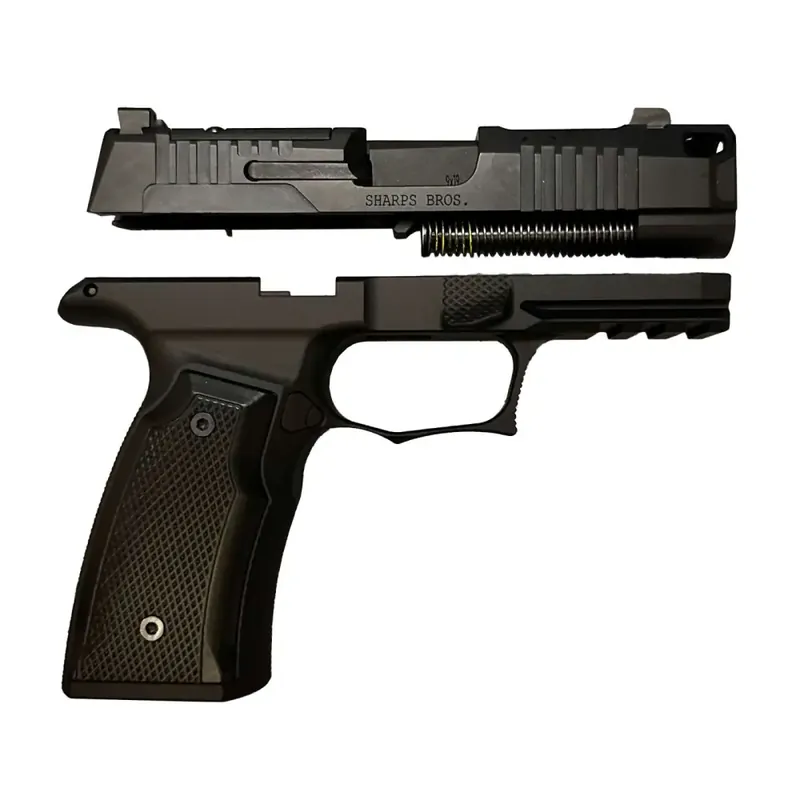 Sharps Bros SBGM16 Echelon Grip Module Black Anodized 7075 Aluminum Frame Cherry Grip
