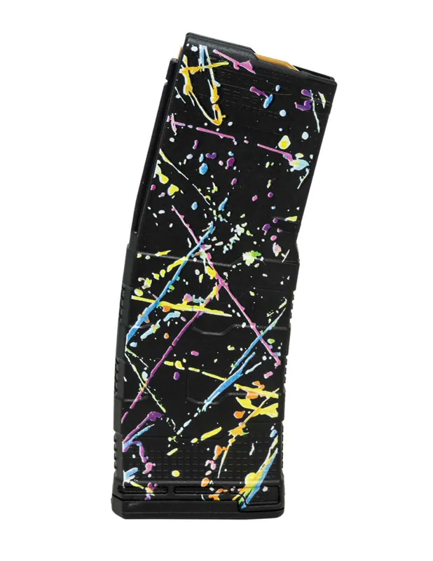 Amend2 556MOD3NEON30 MOD-3 30+1 5.56 NATO Fits AR-15 Neon Splatter Polymer