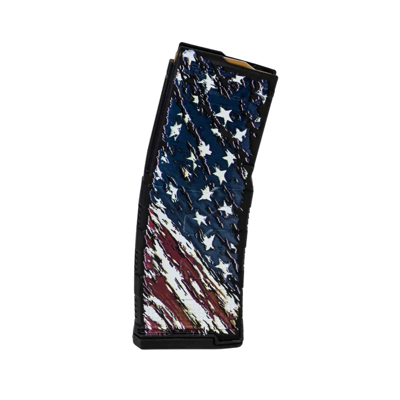Amend2 556MOD3FLAG30 MOD-3 30+1 5.56 NATO Fits AR-15 American Flag Polymer