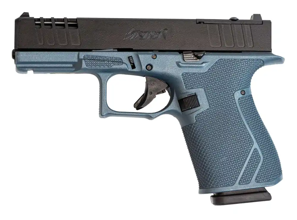 GLFA 19 STRIKER 9MM 4" 15 SHOT BLACK FRAME TITANIUM SLIDE