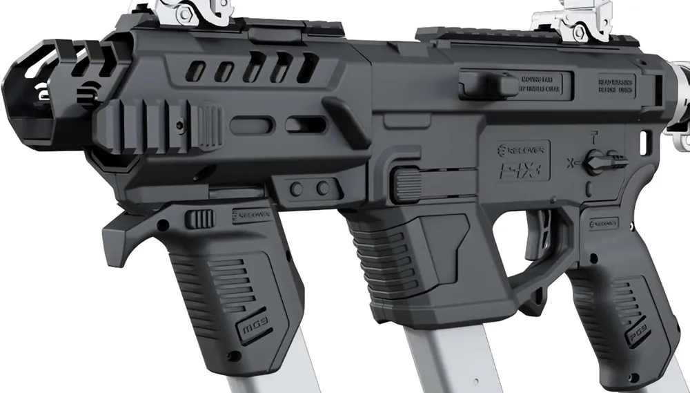 Recover Tactical PIXPMG01 P-IX Black Glass Reinforced Polymer Fits Glock Models