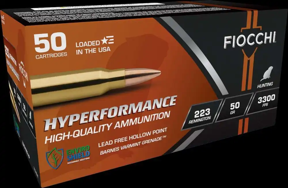 Fiocchi 223VG20 Hyperformance 223Rem 50gr 20 Per Box/10 Case