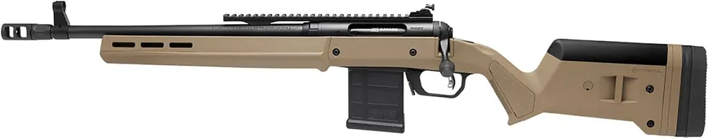 Savage Arms 58200 110 Scout Full Size 350 Legend 10+1 16.50" Flat Dark Earth Threaded Barrel, Picatinny Rail Carbon Steel Receiver, Magpul Hunter Synthetic Stock Left Hand