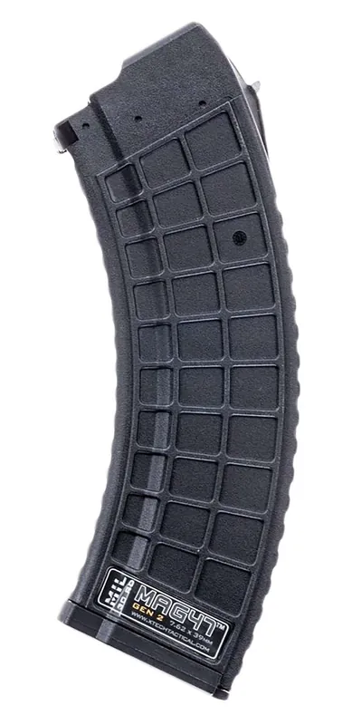 Xtech Tacitcal XTT1152BLKMIL Gen2 30rd Waffle 7.62X39 Fits AK-47 Black Stainless Steel