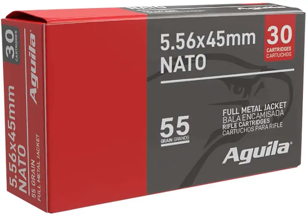Aguila 1E556155 5.56NATO 55gr Full Metal Jacket 30 Per Box/75 Case
