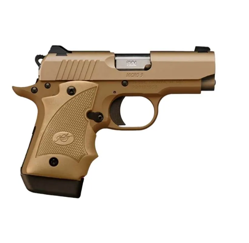 Kimber Mfg.,inc 3300247 Micro 9 MC TP 9mm 7+1 3.15" KimPro Black Stainless Steel Slide KimPro Gray Desert Tan Grip