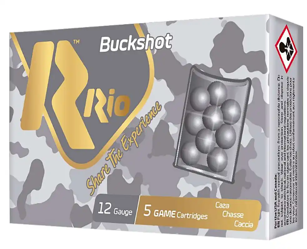 Rio Ammunition RB121225 Royal Buck (4X3) 12Gauge 2.75" 1Buck Shot 25 Per Box/10 Case