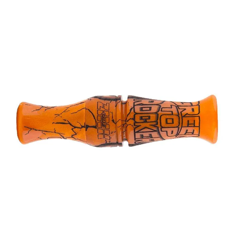 ZINK DUCK CALL GREEN TOP ROCKER / ORANGE MARBLEADE