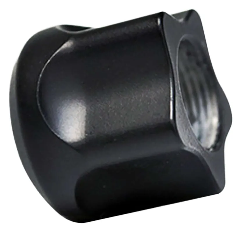 Timber Creek Outdoors 1/228TPBLC Thread Protector Black Billet Aluminum 1/2"x28