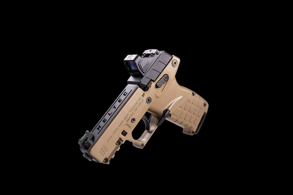 Kel-Tec P17BTANOPTIC P17 22 LR 16+1 3.80" w/Optic & Holster Tan