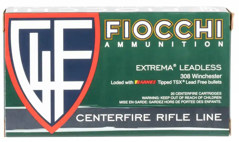 Fiocchi 308TTSX Extrema 308 Win 168 gr Tipped TSX Boat Tail 20 Bx/ 10 Cs
