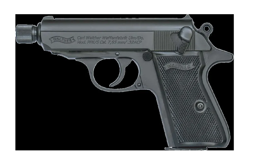 WALTHER PPK/S SD 32ACP BLACK FS 7RD BLACK SYNTHETIC GRIPS