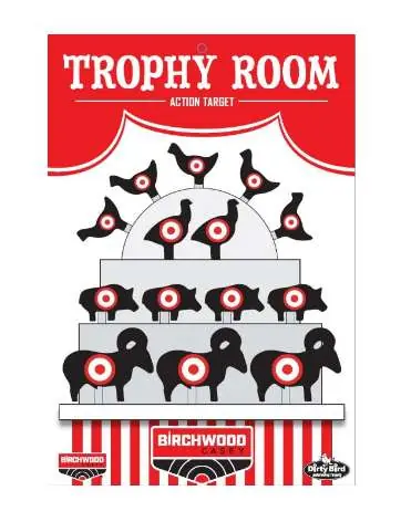 B/C TARGET DIRTY BIRD 12"x18" TROPHY ROOM 6/PK ( 6 PER CASE )