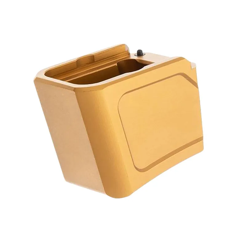 Tyrant CNC TDG19MAGEXGLD Magazine Extension Fits Glock 19/23 Gen 4/5 Gold Aerospace Grade Aluminum