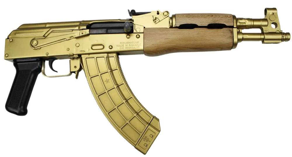 CENTURY DRACO PISTOL 7.62X39 12" BBL, 1-30RD MAG GUCCI GOLD