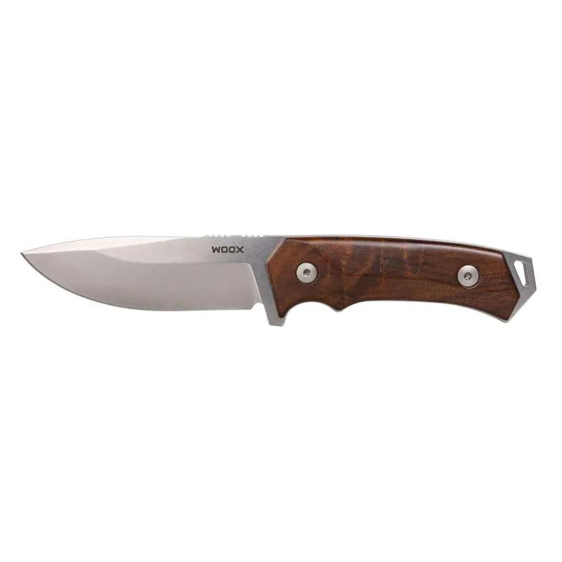 WOOX Rock 62 Fixed 4.25in Grey Blade Walnut Plain Handle