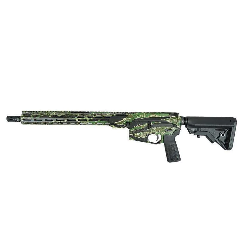 Mil-Spe NATO Rifle 5.56mm 30rd Mag 16" Barrel ADJ STK Tiger Camo HydroDip