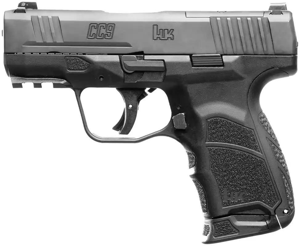 H&K CC9 HGA 9MM 3.32IN BBL FS BLK 2-10RD MAG OPTICS READY