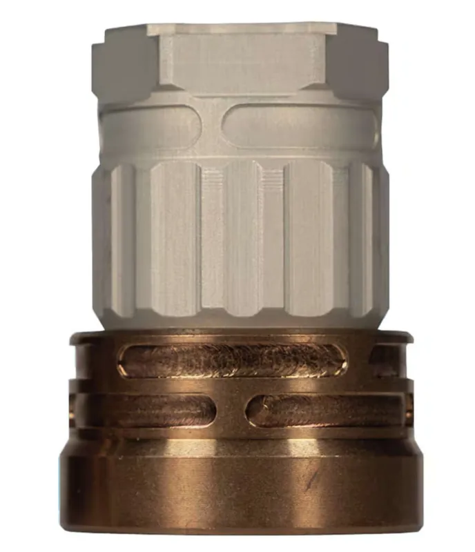 Q LLC ACCE9MOUNTTRILUGCLEAR Erect9r Three-Way Mount 9mm Aluminum/Stainless Steel Clear Hardcoat Anodized Tan