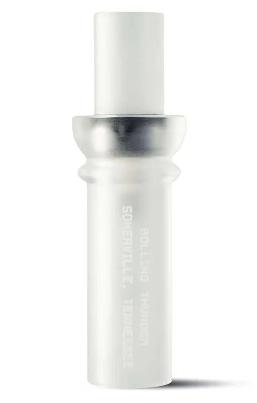 Rolling Thunder Game Call DC212CF Two Stroke Double Reed Cutdown Attracts Ducks Frost Acrylic