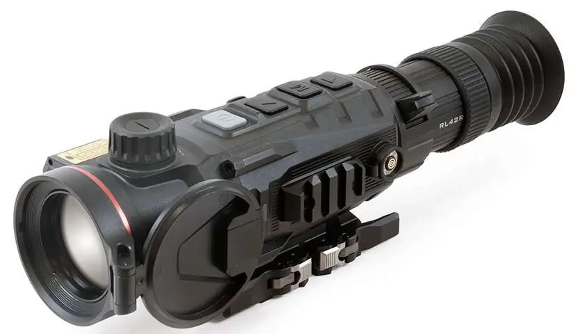 InfiRay Outdoor RL42R RICO MK2 LRF Thermal Weapon Sight Black 4x42mm, 1 DIY/7 Static Multi Reticle, 384x288, 12 Microns, 50 Hz Resolution