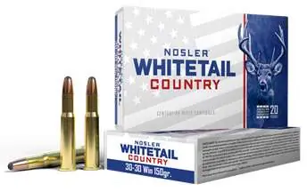 Nosler 40135 Whitetail Country 30-30Win 150gr Spitzer Boat Tail 20 Per Box/10 Case