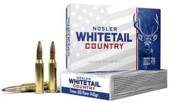 Nosler 40115 7mm-08Rem 140gr Spitzer Boat Tail 20 Per Box/10 Case