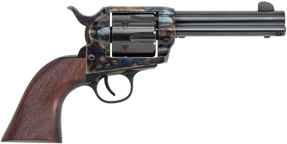 Traditions SAT73002FT 1873 45 Long Colt 6rd 4.75" Color Case Hardened Walnut Grip