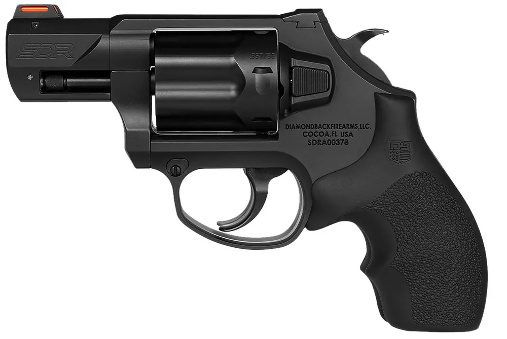 Diamondback DB0700S001 SDR 357 Mag/38 Special +P 6rd 2" Hogue Black Rubber w/ Diamondback Logo Grip