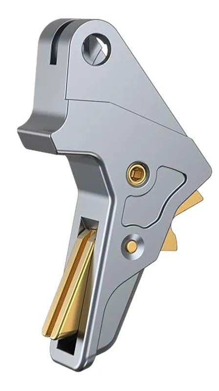 Tyrant CNC TDMPTRIGFSCGREY/GOLD Gray Fits S&W M&P Full-Size & Compact